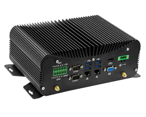 Fanless industrial mini PC for self-service kiosk systems