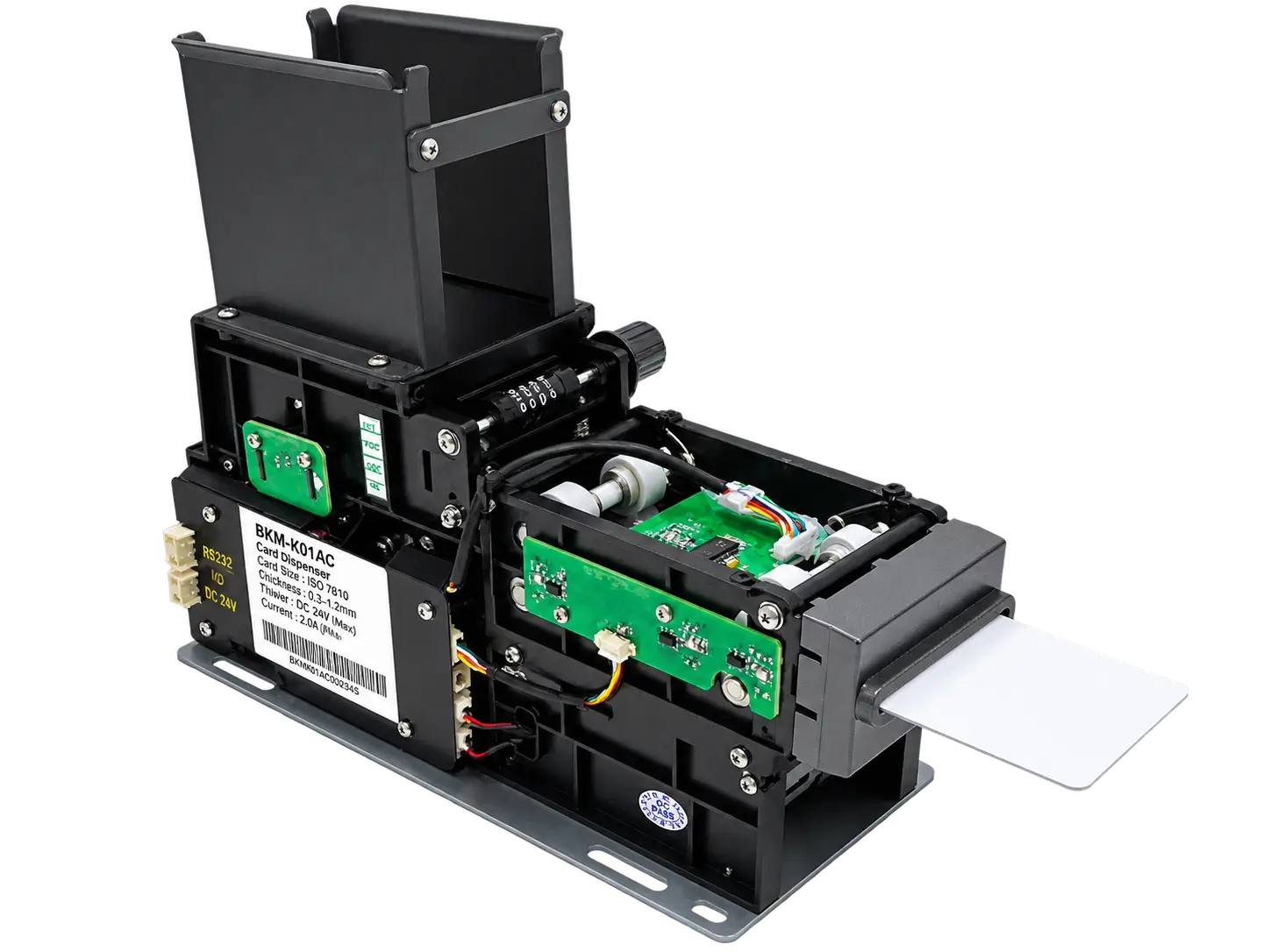 SNR-K750C motorized RFID card dispenser for self-service kiosks