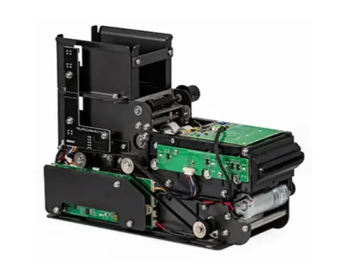 Card dispenser module for self-service kiosk integration