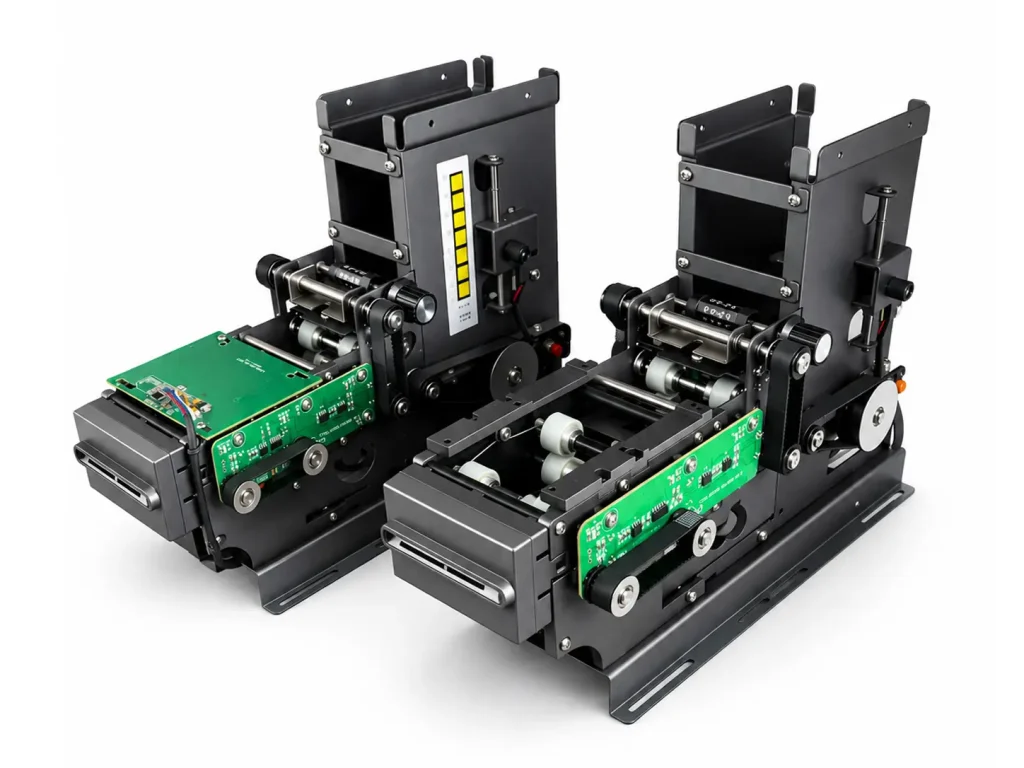 SNR-K750L card dispenser with RFID reader encoder integration