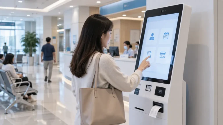 healthcare kiosk hardware for patient self-service